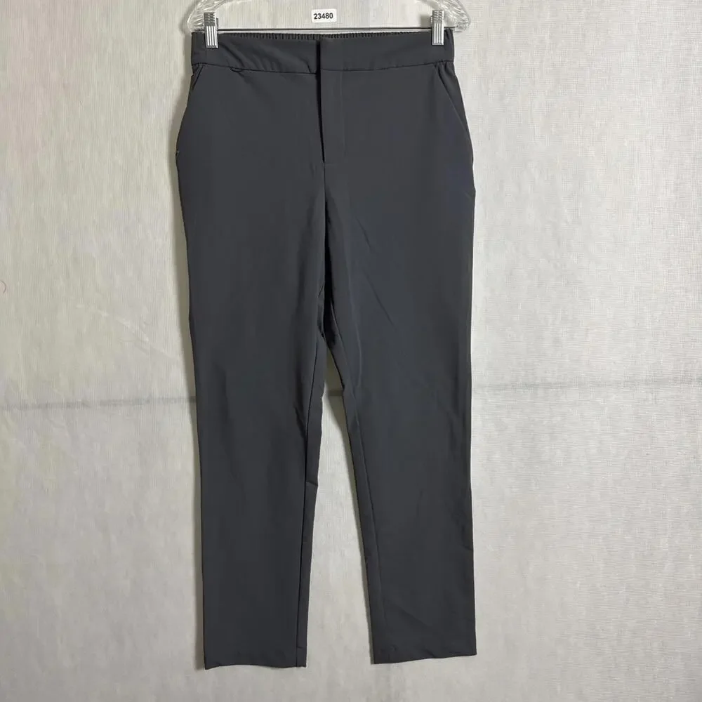 Figs Pro Women’s Size MEDIUM Gray Skinny Zip Fly Stretch Trouser Pants
